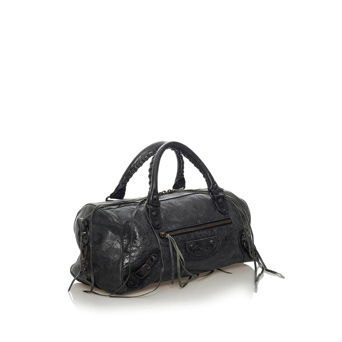 Balenciaga Motocross Classic Twiggy Leather Satchel 29211 | Authentic Pre-Owned side view