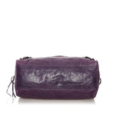 Balenciaga Motocross Classic Twiggy Leather Satchel 32992 | Authentic Pre-Owned back view