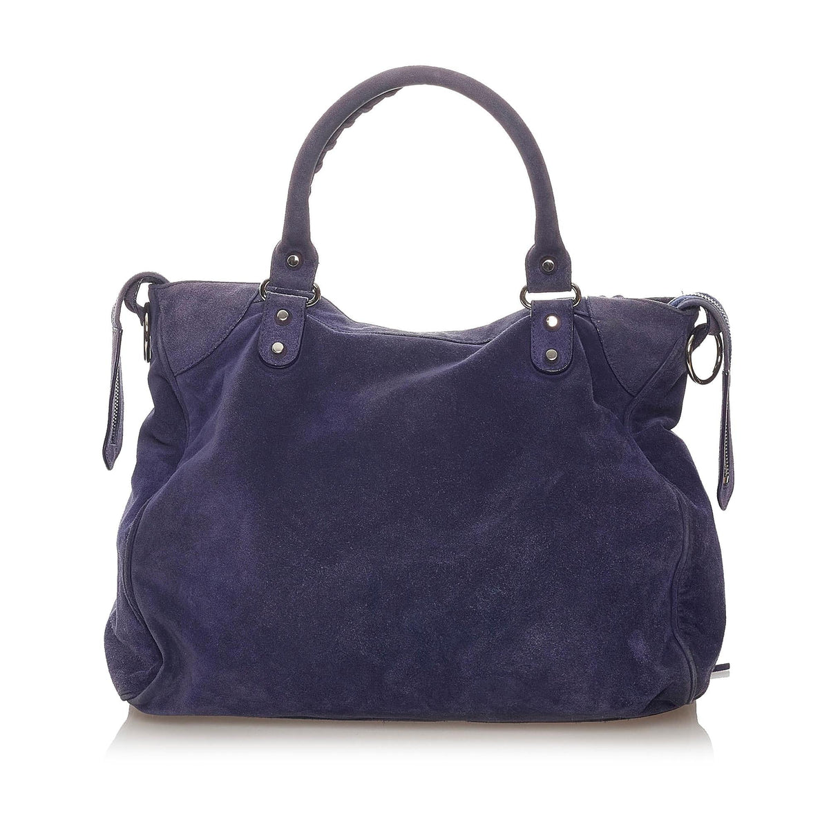 Balenciaga Motocross Classic Velo Velvet Satchel | Authentic Pre-Owned angle view