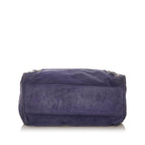 Balenciaga Motocross Classic Velo Velvet Satchel | Authentic Pre-Owned back view