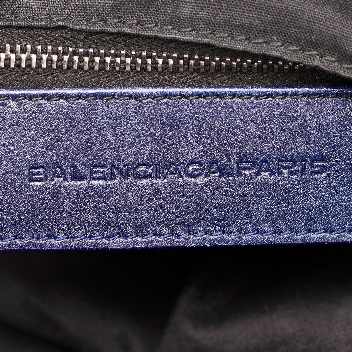 Balenciaga Motocross Classic Velo Velvet Satchel | Authentic Pre-Owned hardware detail