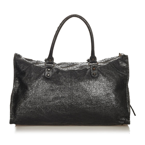 Balenciaga Motocross Classic Work Lambskin Leather Handbag | Designer Luxury Handbag