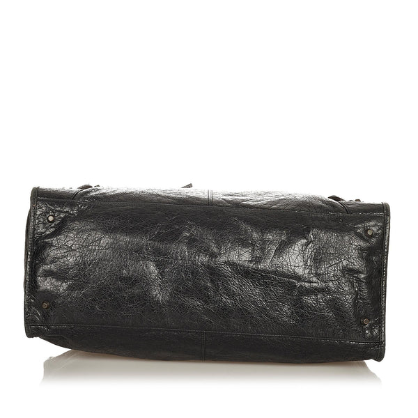 Balenciaga Motocross Classic Work Lambskin Leather Handbag | Designer Luxury Handbag