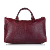 Balenciaga Motocross Classic Work Lambskin Leather Handbag 28262 angle view