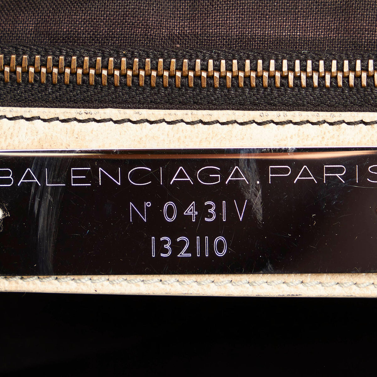 Balenciaga Motocross Classic Work Lambskin Leather Handbag 31878 hardware detail