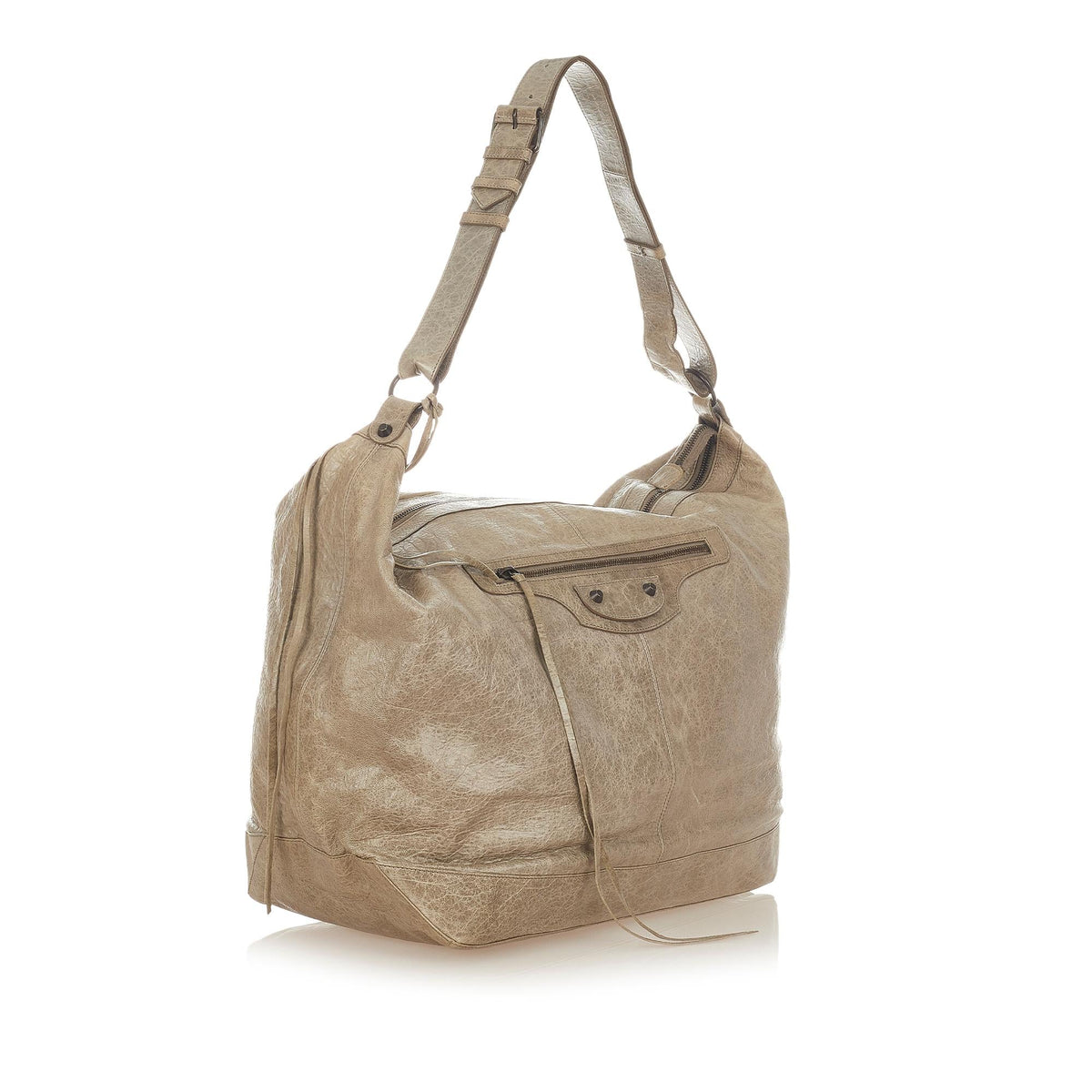 Balenciaga Motocross Courier Leather Shoulder Bag — Designer Shoulder Bag