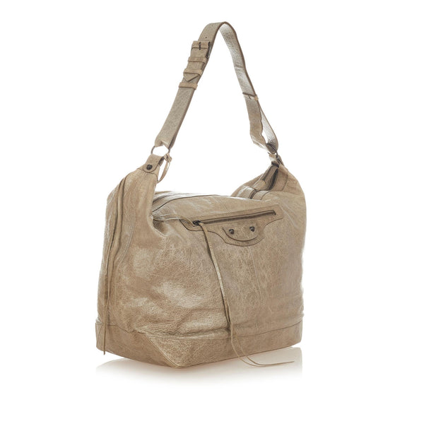 Balenciaga Motocross Courier Leather Shoulder Bag — Designer Shoulder Bag