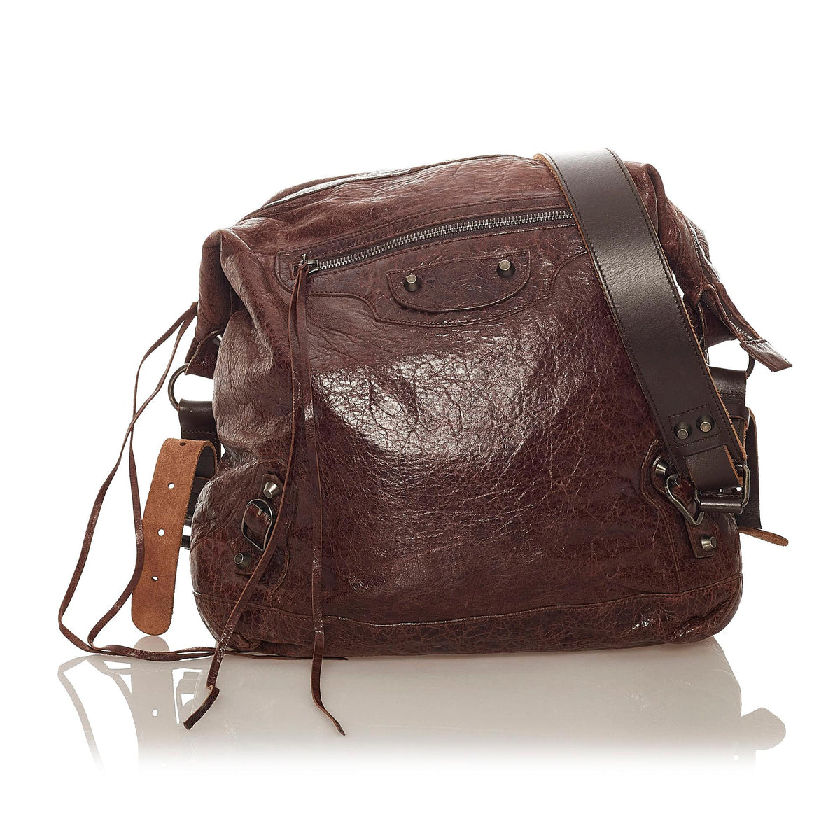 Balenciaga Motocross Day Leather Messenger Bag | Authentic Pre-Owned