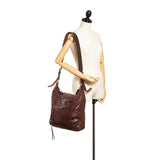 Balenciaga Motocross Day Leather Messenger Bag | Authentic Pre-Owned interior view