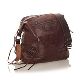 Balenciaga Motocross Day Leather Messenger Bag | Authentic Pre-Owned side view