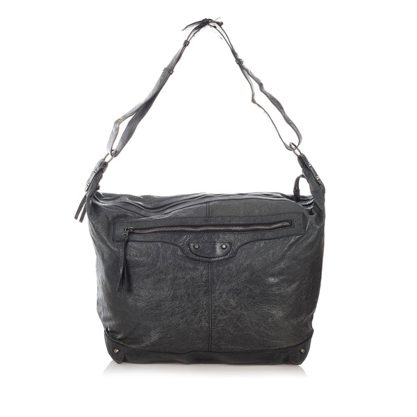 Balenciaga Motocross Day Leather Shoulder Bag — Designer Shoulder Bag