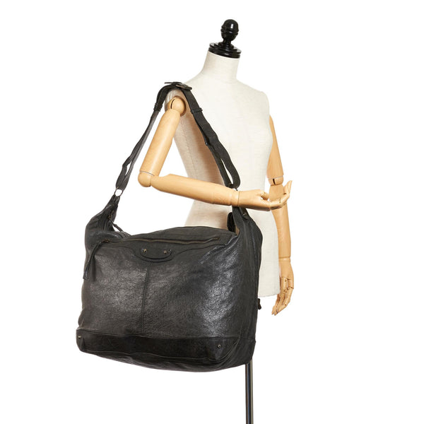 Balenciaga Motocross Day Leather Shoulder Bag — Designer Shoulder Bag
