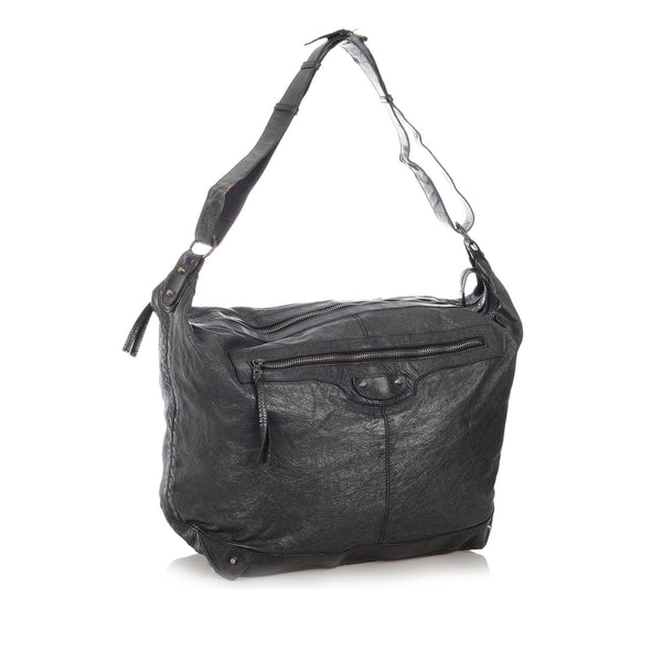 Balenciaga Motocross Day Leather Shoulder Bag — Designer Shoulder Bag