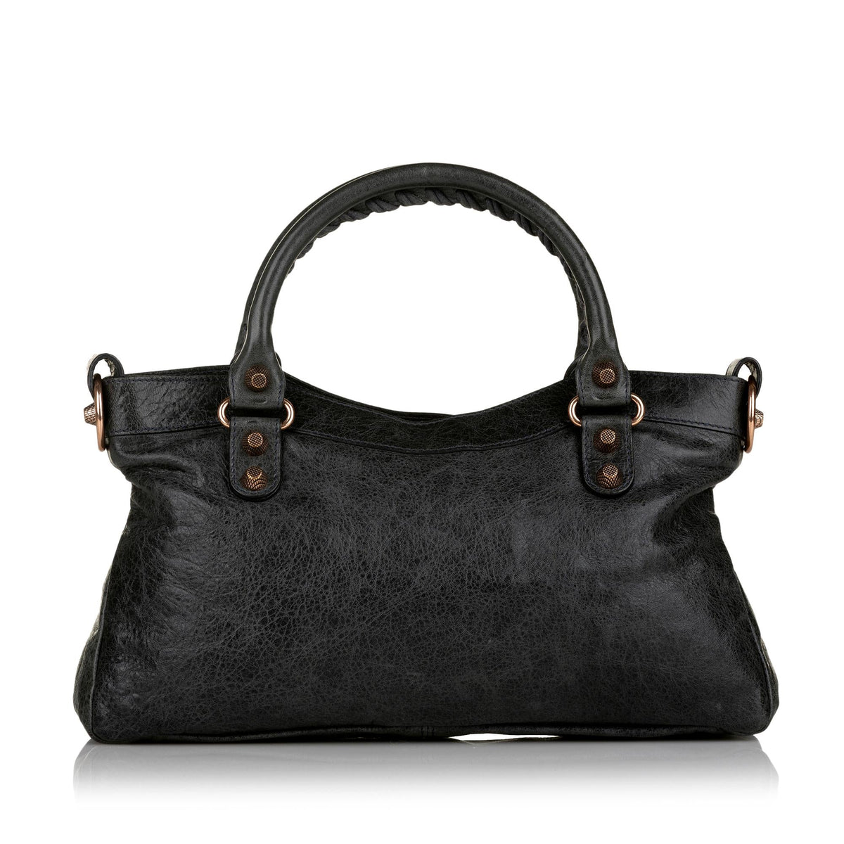 Balenciaga Motocross First Giant 12 Leather Satchel | Authentic Pre-Owned angle view