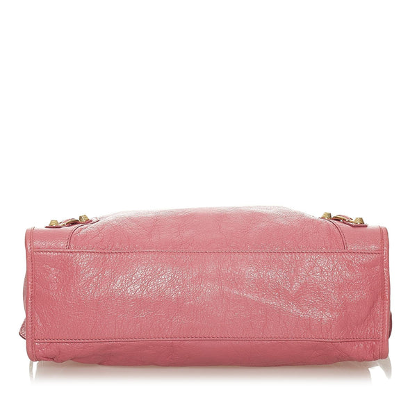 Balenciaga Motocross Giant 12 City Lambskin Leather Satchel | Designer Luxury Handbag