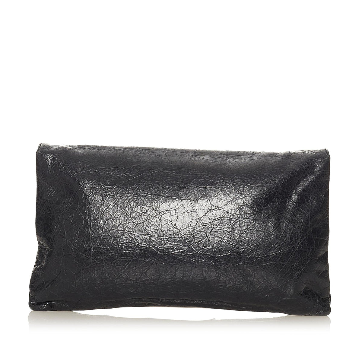 Balenciaga Motocross Giant 12 Envelope Leather Clutch Bag 27654 angle view