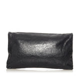 Balenciaga Motocross Giant 12 Envelope Leather Clutch Bag 27654 angle view
