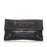 Balenciaga Motocross Giant 12 Envelope Leather Clutch Bag 27654