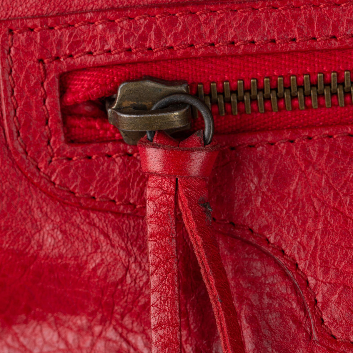 Balenciaga Motocross Giant 12 Envelope Leather Clutch Bag 31299 close-up view