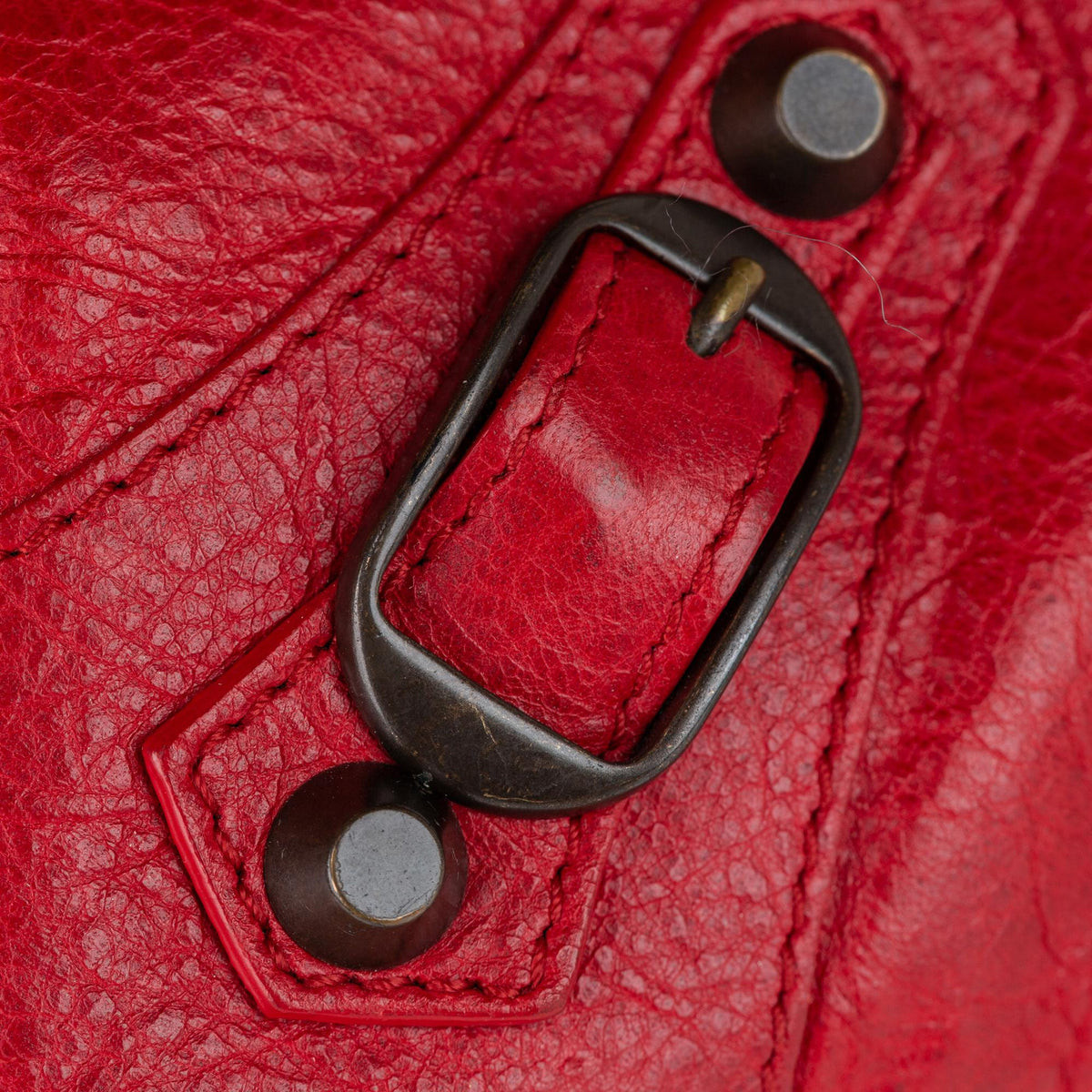 Balenciaga Motocross Giant 12 Envelope Leather Clutch Bag 31299 hardware detail
