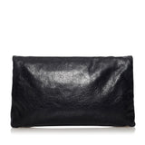 Balenciaga Motocross Giant 12 Envelope Leather Clutch Bag 32526 angle view