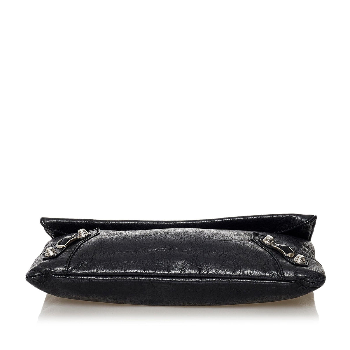 Balenciaga Motocross Giant 12 Envelope Leather Clutch Bag 32526 back view