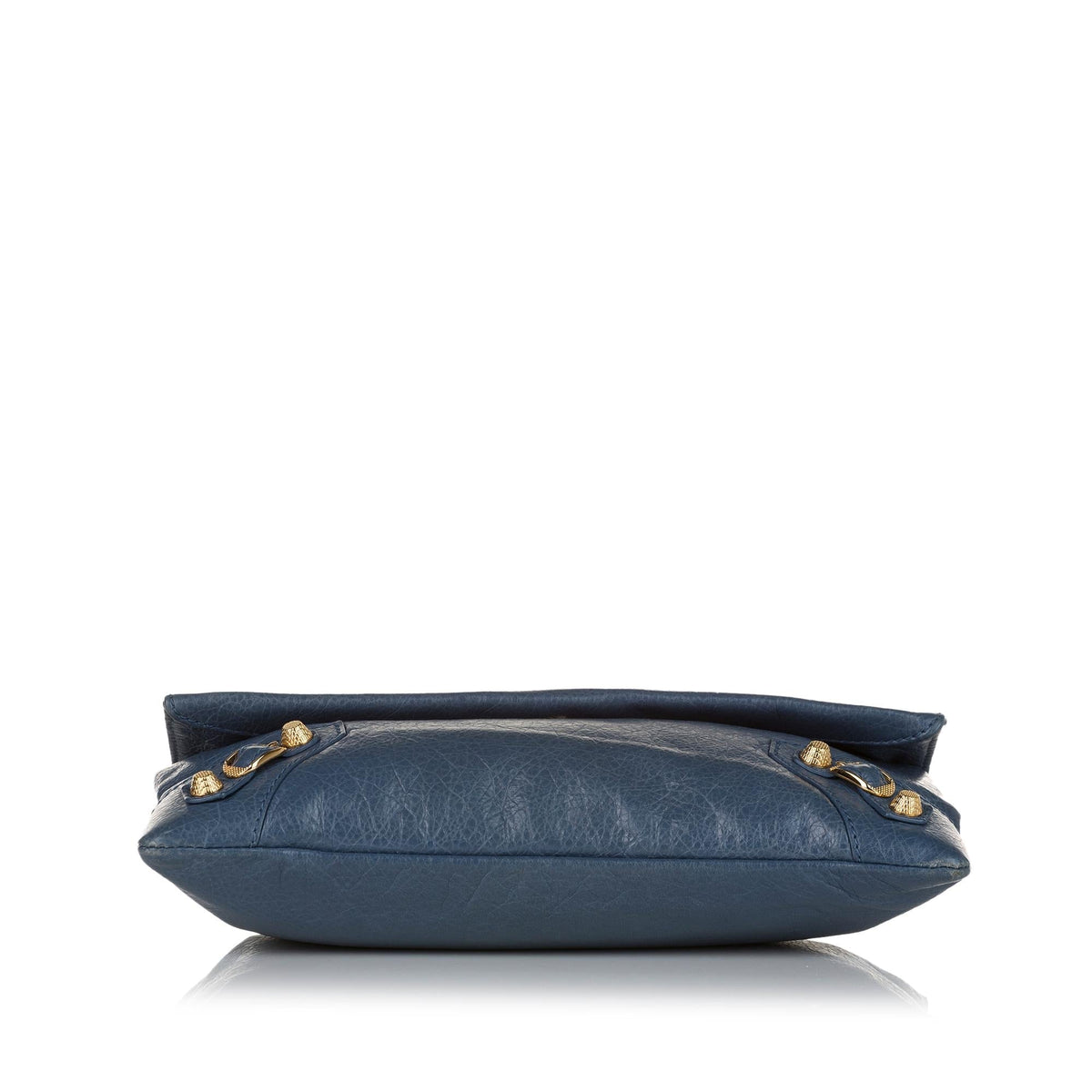 Balenciaga Motocross Giant 12 Envelope Leather Clutch Bag 33726 back view