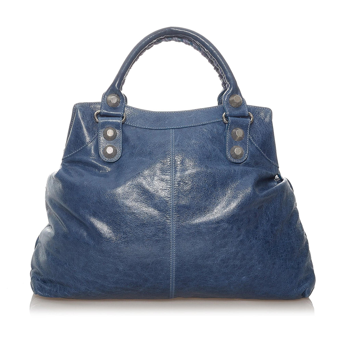 Balenciaga Motocross Giant 21 Brief Leather Handbag | Authentic Pre-Owned angle view