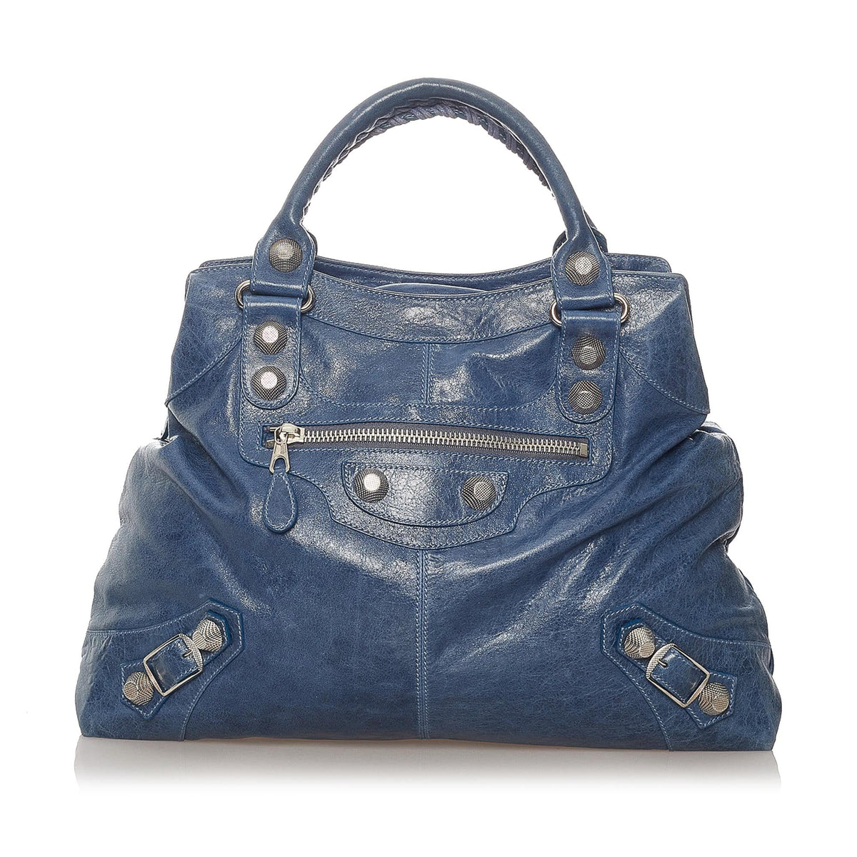 Balenciaga Motocross Giant 21 Brief Leather Handbag | Authentic Pre-Owned