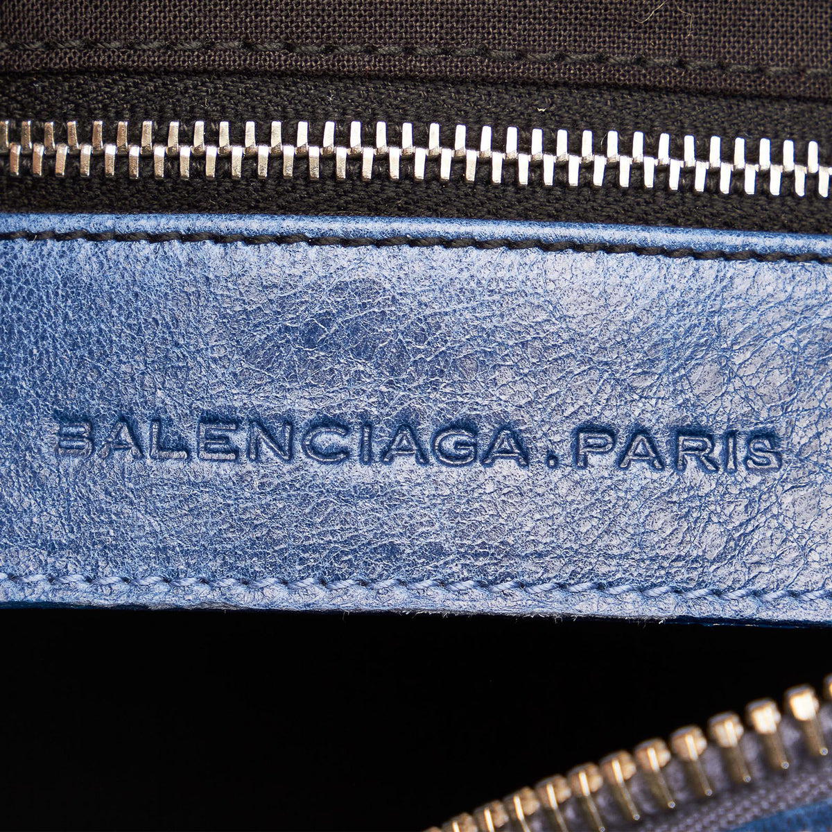 Balenciaga Motocross Giant 21 Brief Leather Handbag | Authentic Pre-Owned hardware detail