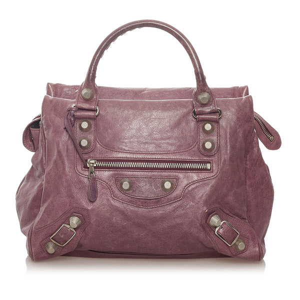 Balenciaga Motocross Giant 21 Midday Leather Handbag | Designer Luxury Handbag