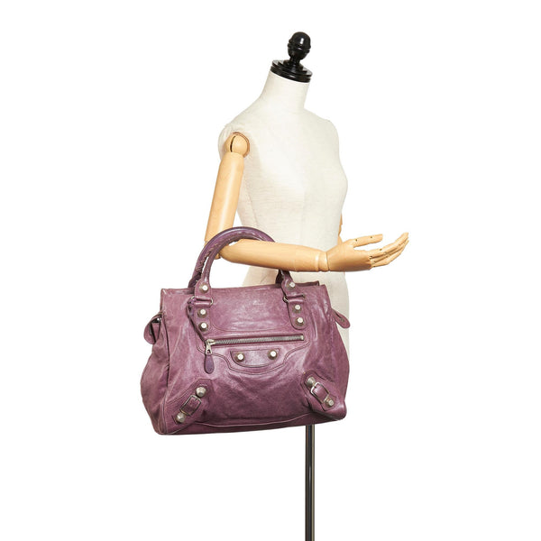 Balenciaga Motocross Giant 21 Midday Leather Handbag | Designer Luxury Handbag