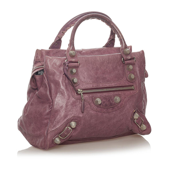 Balenciaga Motocross Giant 21 Midday Leather Handbag | Designer Luxury Handbag