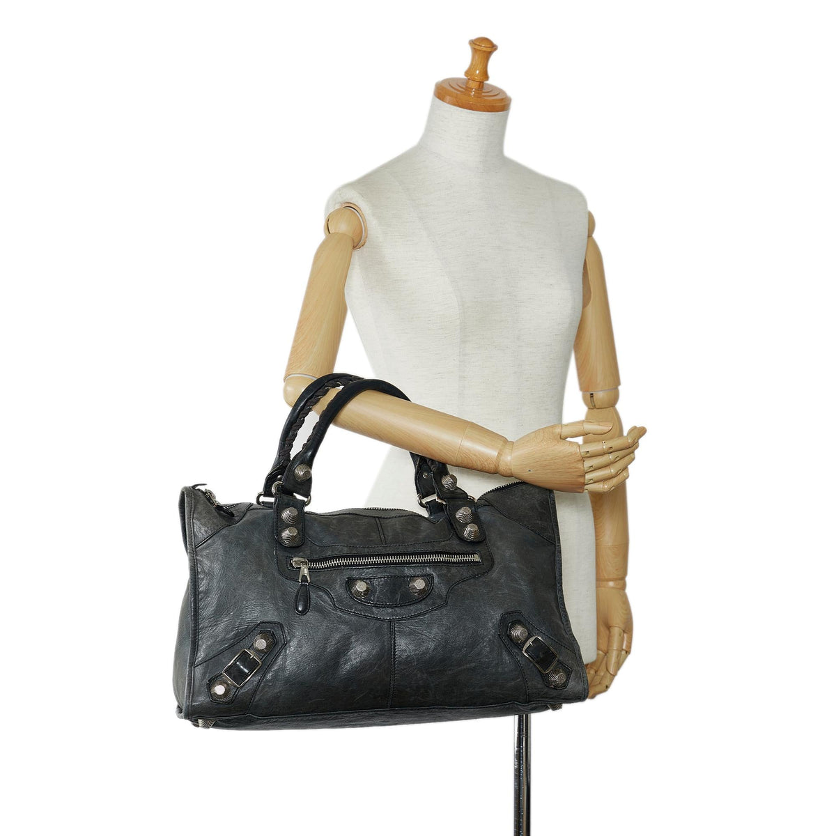 Balenciaga Motocross Giant 21 Part Time Handbag | Authentic Pre-Owned side view