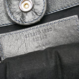 Balenciaga Motocross Hexagon Lambskin Leather Tote Bag close-up view