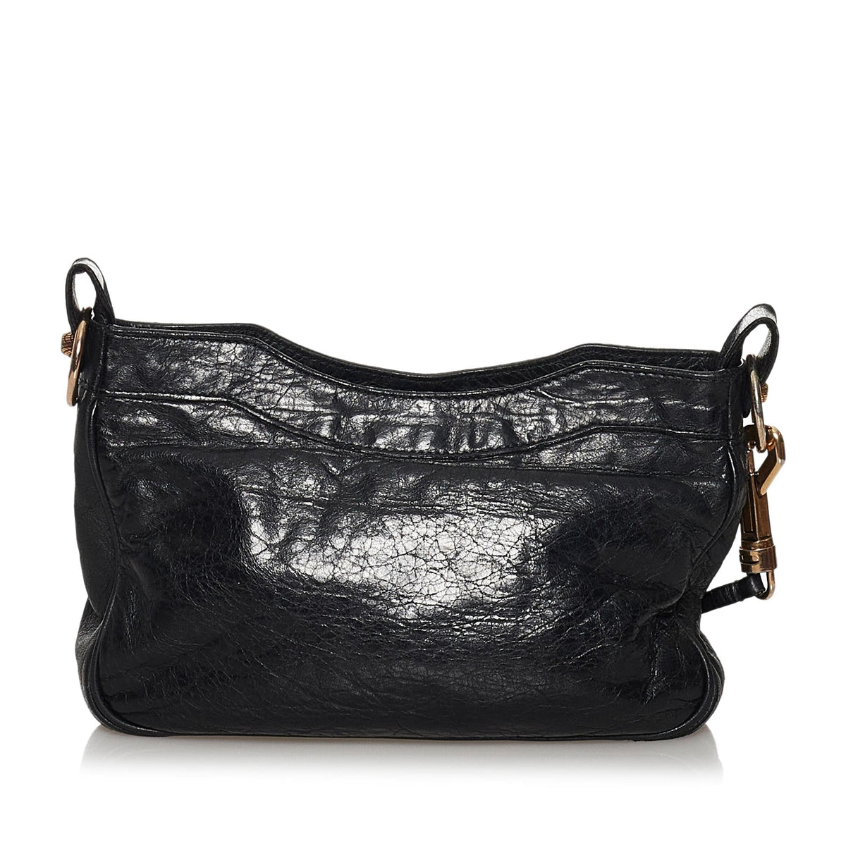 Balenciaga Motocross Hip Giant 12 Lambskin Leather Crossbody Bag angle view
