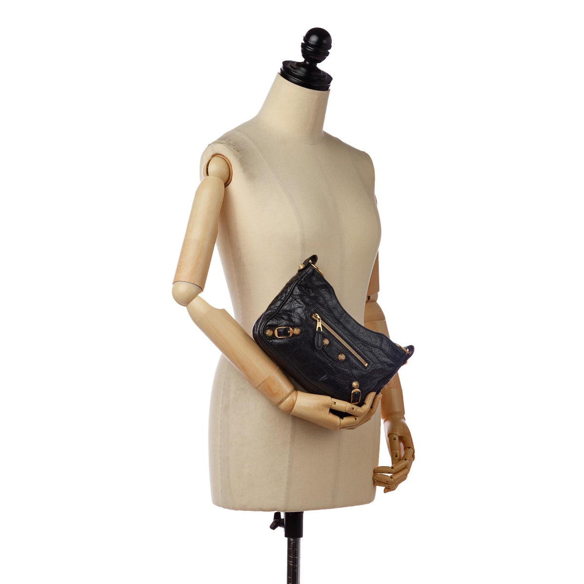 Balenciaga Motocross Hip Giant 21 Leather Crossbody Bag 32796 interior view