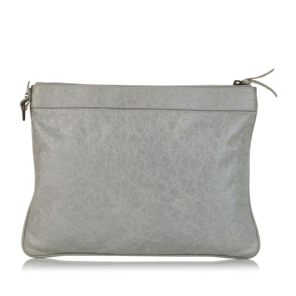 Balenciaga Motocross Lambskin Leather Clutch Bag | Authentic Pre-Owned angle view