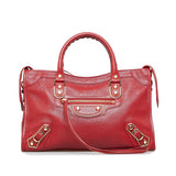 Balenciaga Motocross Metallic Edge City S Bag | Authentic Pre-Owned