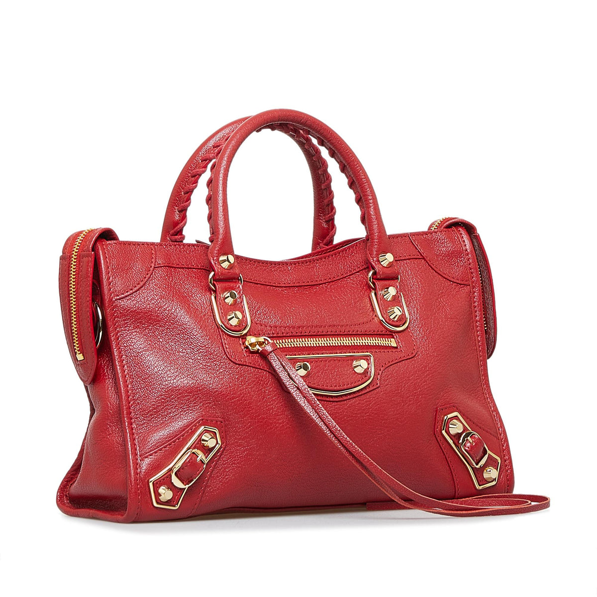 Balenciaga Motocross Metallic Edge City S Bag | Authentic Pre-Owned side view
