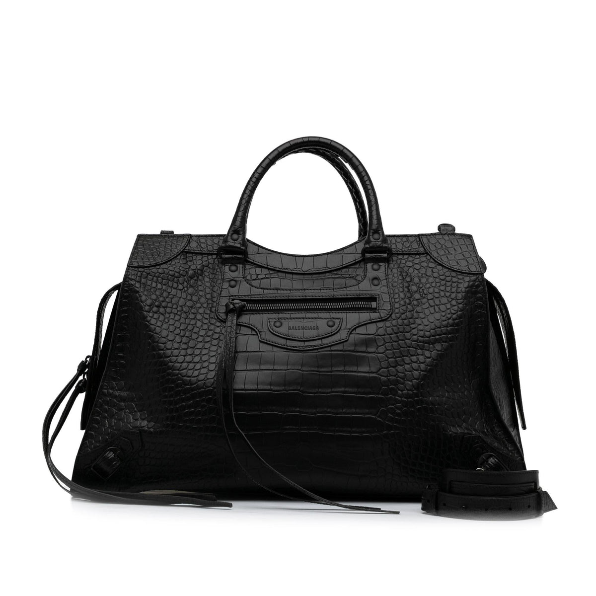 Balenciaga Motocross Neo Classic City Handbag | Authentic Pre-Owned interior view