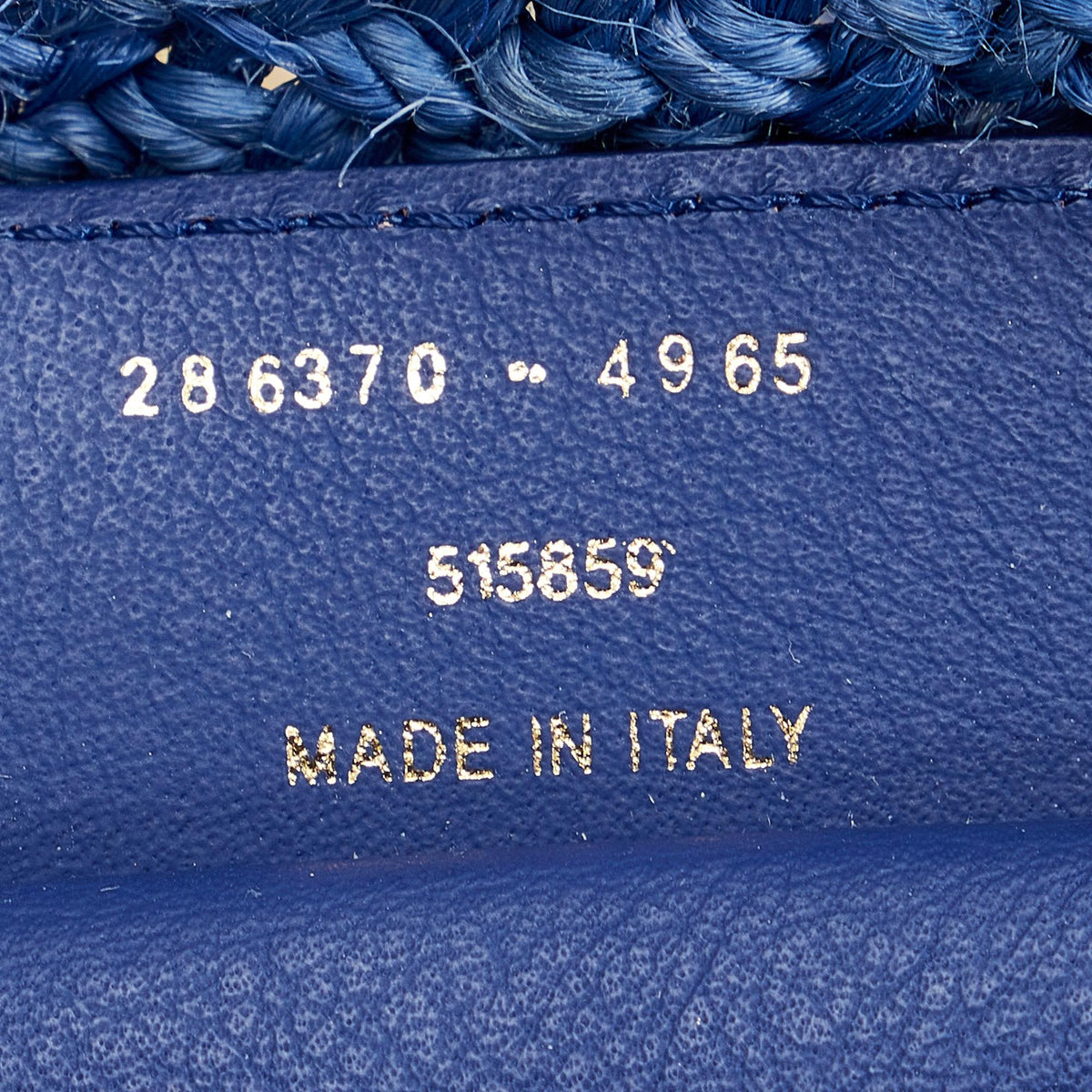 Balenciaga Motocross Panier Raffia Tote | Authentic Pre-Owned close-up view