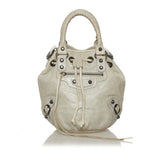 Balenciaga Motocross Pom Pom Leather Satchel | Authentic Pre-Owned