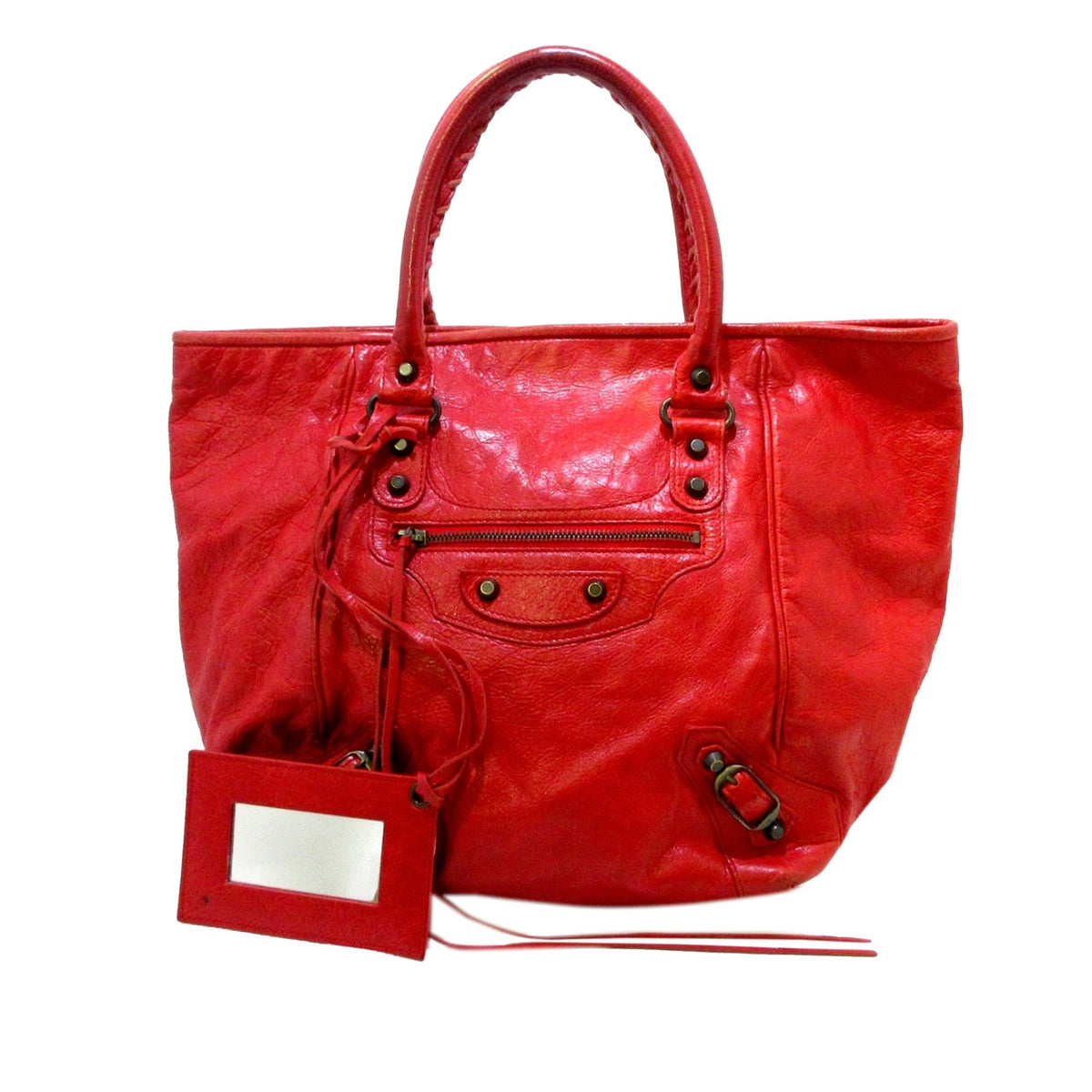 Balenciaga Motocross Sunday Leather Tote Bag 36401 | Authentic Pre-Owned