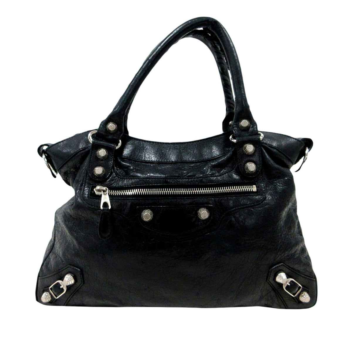 Balenciaga Motocross Town Giant Leather Handbag | Authentic Pre-Owned