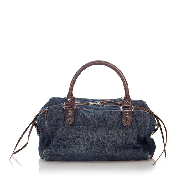 Balenciaga Motocross Twiggy Denim Handbag | Designer Luxury Handbag