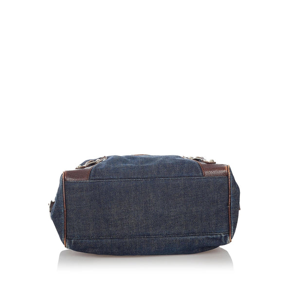 Balenciaga Motocross Twiggy Denim Handbag | Designer Luxury Handbag