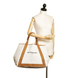 Balenciaga Navy Cabas Canvas Tote Bag | Authentic Pre-Owned interior view