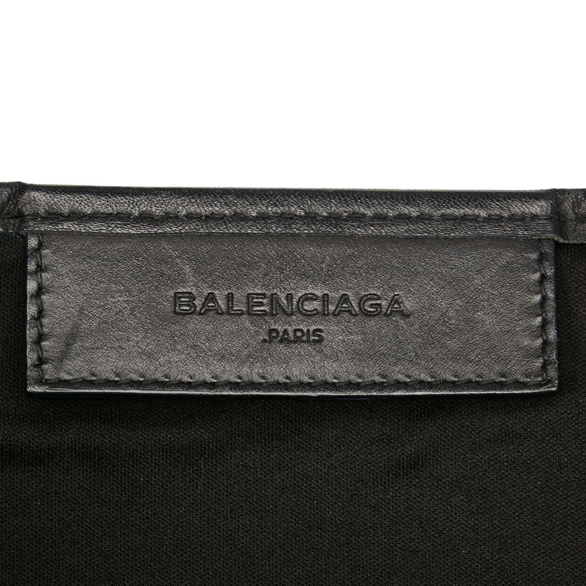 Balenciaga Navy Cabas S Canvas Tote Bag 22964 | Authentic Pre-Owned hardware detail
