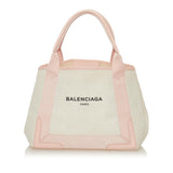 Balenciaga Navy Cabas S Canvas Tote Bag 27791 | Authentic Pre-Owned